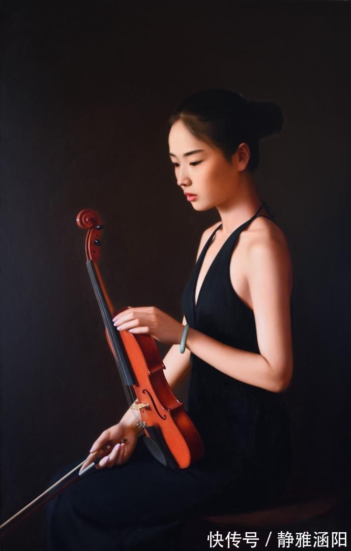 人体!油画协会主席杨飞云弟子岳小清人体油画中的青春期女孩