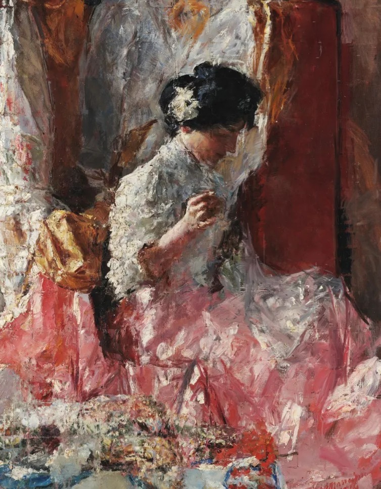 十九世纪!十九世纪意大利现实主义画家曼奇尼