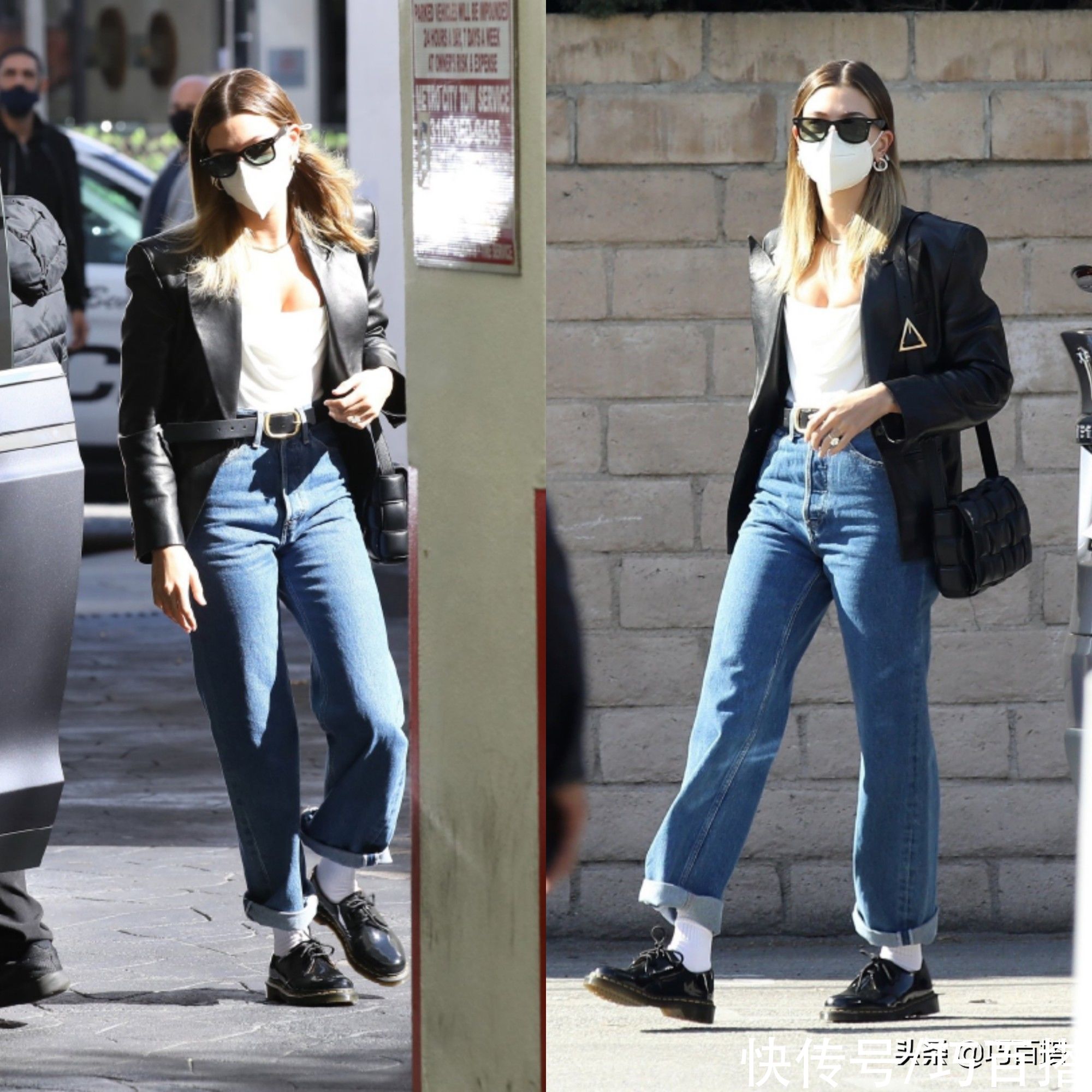 搭配|海莉到底有多爱牛仔裤？不总结你肯定不知道，十次出街八次都选它