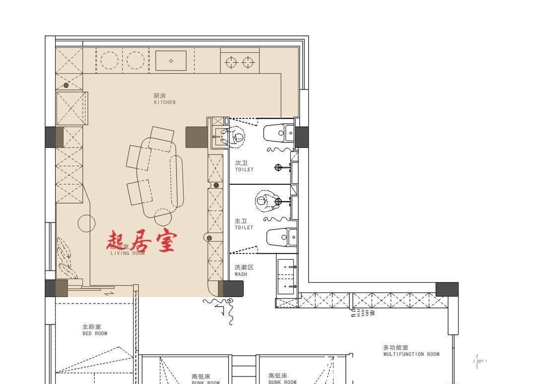 多功能室|佩服!她把仅55㎡的家重新改造,有“4室”两卫,老破小逆袭成功