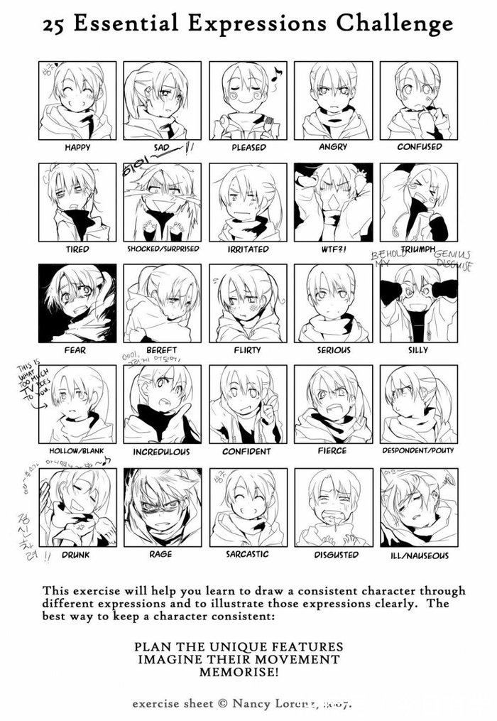 二次元|零基础学插画：如何画好美少女的脸部五官？全过程在这里