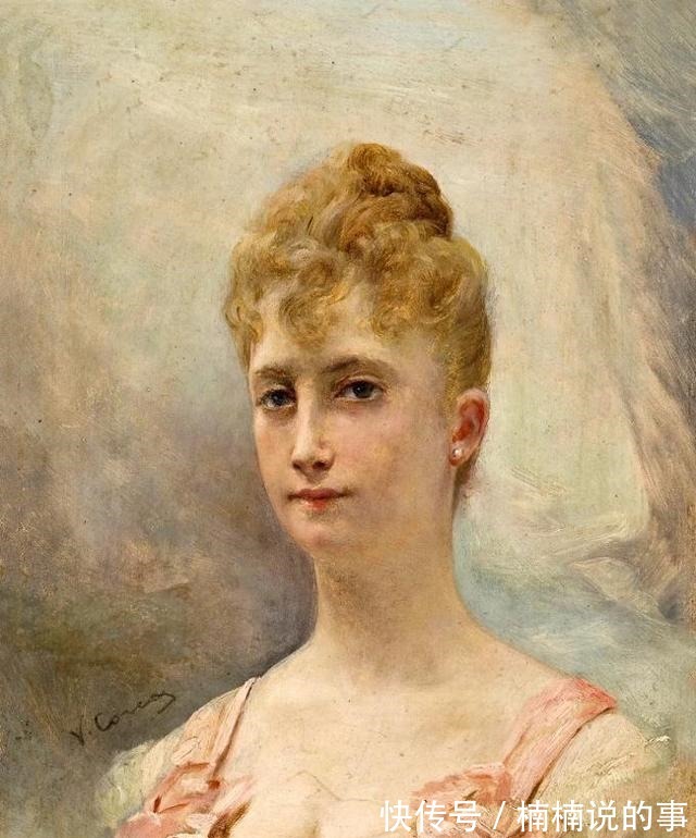 服饰#康拉德·基塞尔,把贵妇们的容貌与服饰,表现得极为富丽奢华!