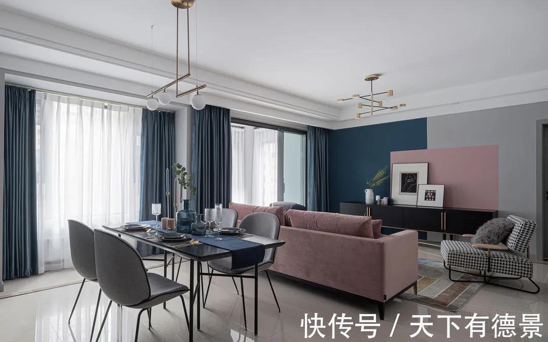 客餐厅|买了横厅户型,沙发不好摆?参考这些方案设计,保证让你眼前一亮