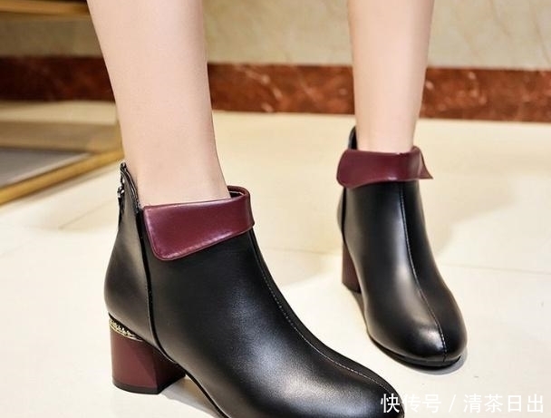 高跟女靴韩版百色显|又冷又土的单鞋别穿了,今年这种暖暖鞋火了,时髦保暖不累脚