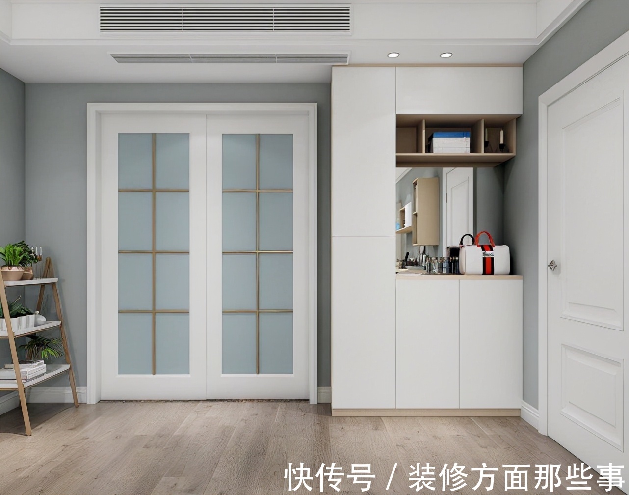 镜子|110平现代简约风三居室,温馨宁静的卧室设计太好了