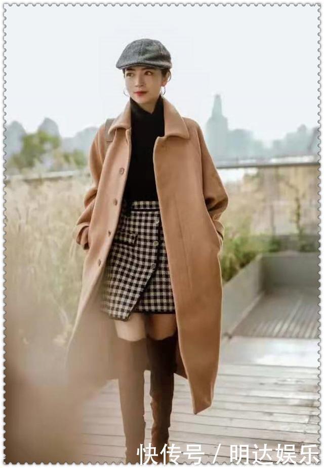 大衣+半身裙,搞定今年秋冬的搭配,选择多种款式风格