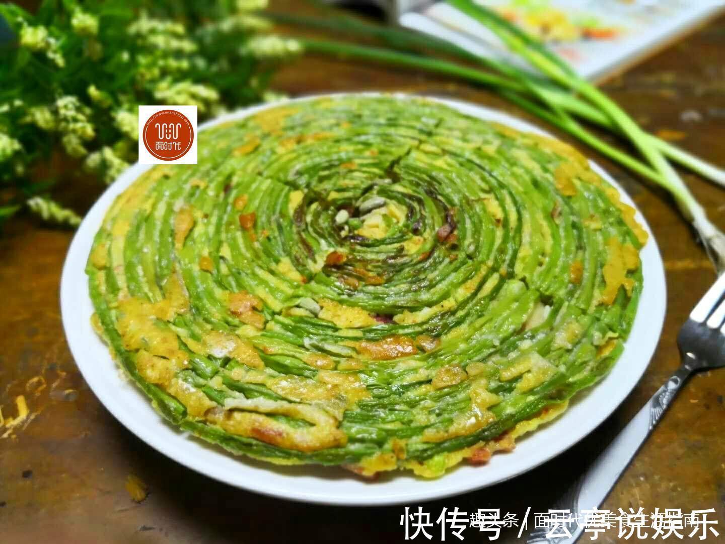 豇豆|1把豆角，4个鸡蛋，筷子一搅，几分钟解决全家人早餐，柔软劲道