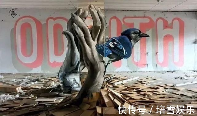 3d&这才是裸眼3D画，让人怀疑自己的眼睛，其他的立体画都弱极了