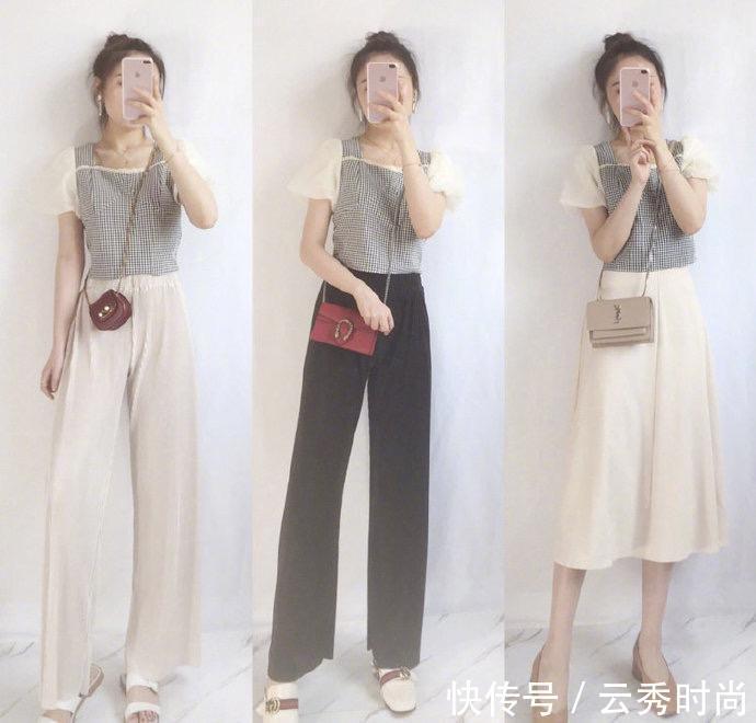 半身裙|夏季穿搭不发愁,推荐1组舒适清凉搭配,每一套都可以照着穿