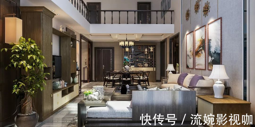 衣柜|复式楼新房装修长辈硬是要装新中式,看到效果后我不再反对!