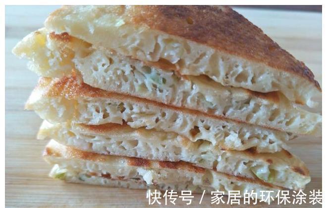 植物油|葱花发面饼的简单做法，外酥里软，全家都爱吃