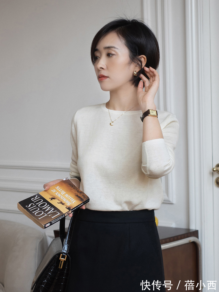 搭配 早春穿裙子流行“过膝不过踝”,配西装、风衣都挺美,打造时髦感