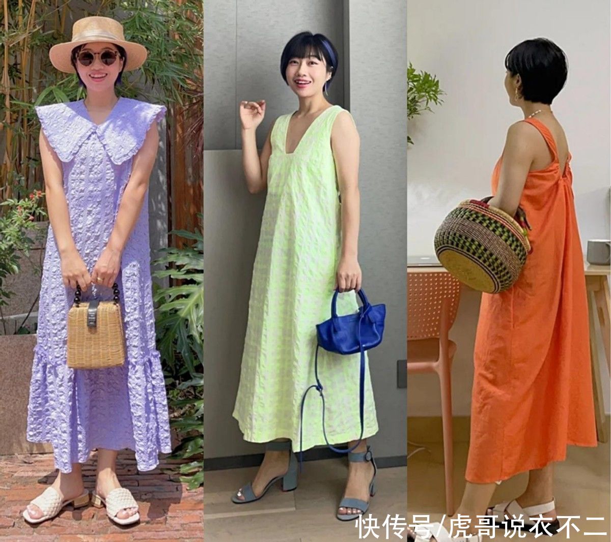 夏季照|身高1米5以下怎么穿更好看？看她就够了，夏季照穿简约舒适又优雅