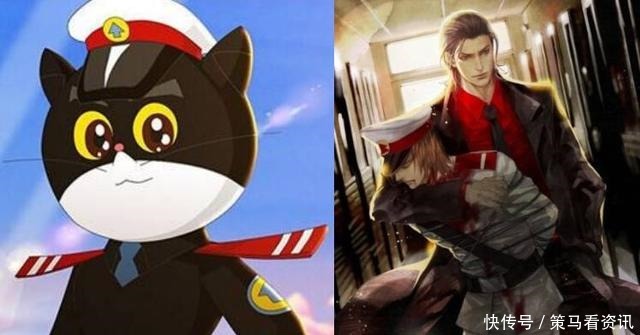 当童年动画形象都拟人化后,黑猫警长变霸道总裁范!汤姆超帅气!