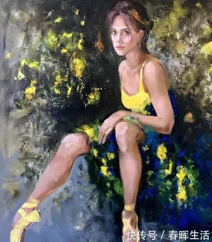 irene@她的油画有一种惊艳脱俗的美,乌克兰天才女画家艾琳·谢里