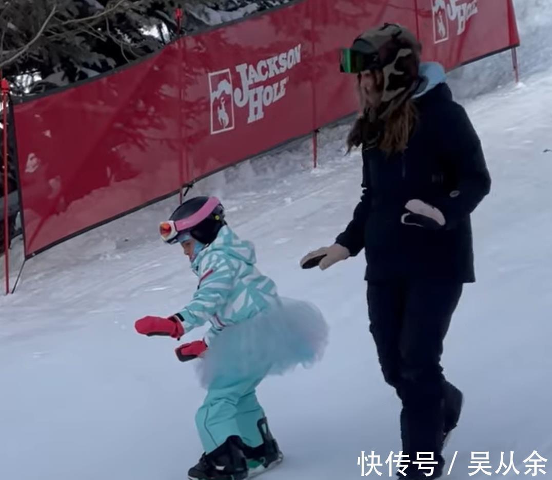 女儿|瓦妮莎晒全家滑雪照：故地重游，一番话让人泪目，女儿天赋惊人！