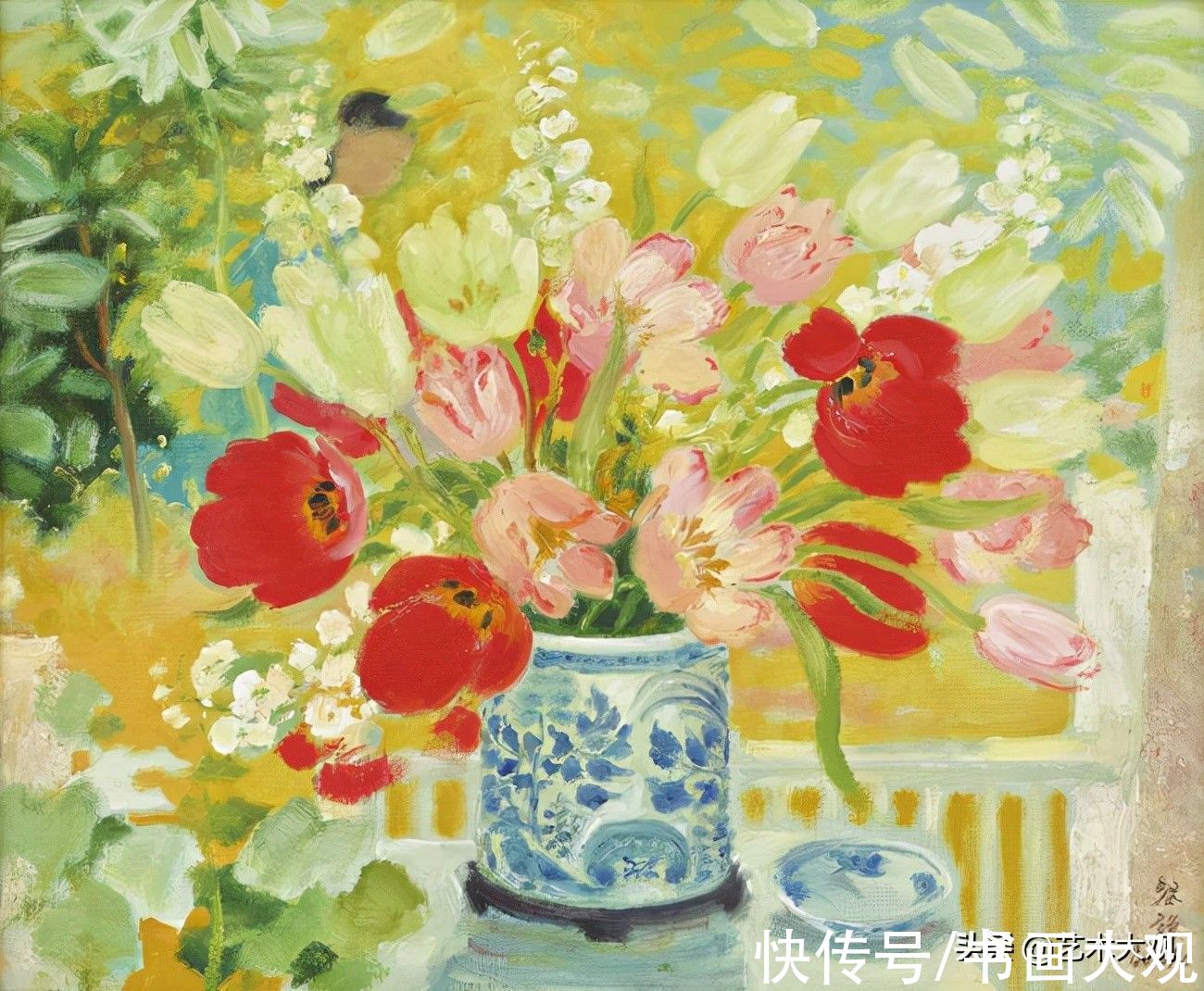 工笔画&越南画家黎谱写意油画和工笔画作品欣赏