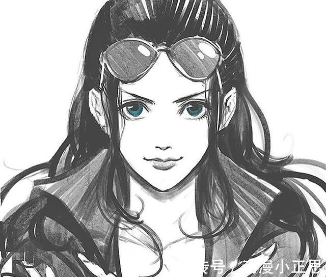 罗宾|海贼王头像分享，女帝回眸百媚生，索隆柔化后仍然具有杀气