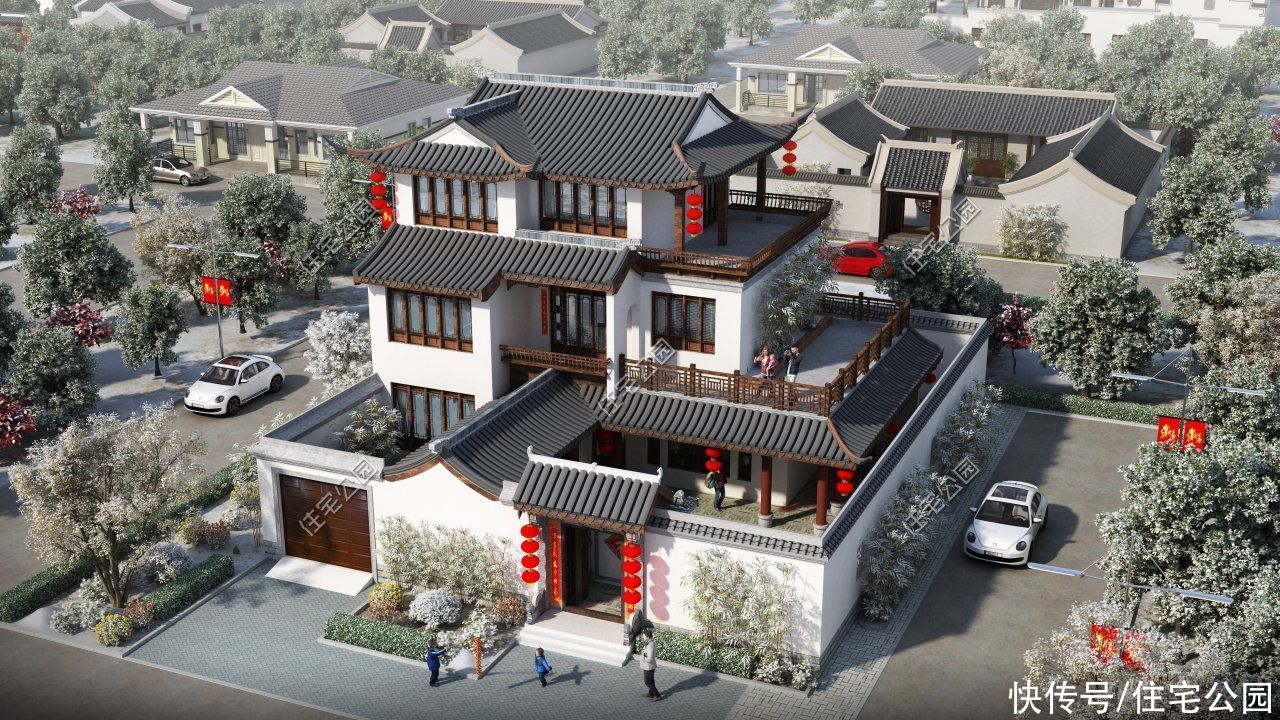 回农村给父母盖养老房,三兄弟各选了一套图纸,大家看看哪套好?