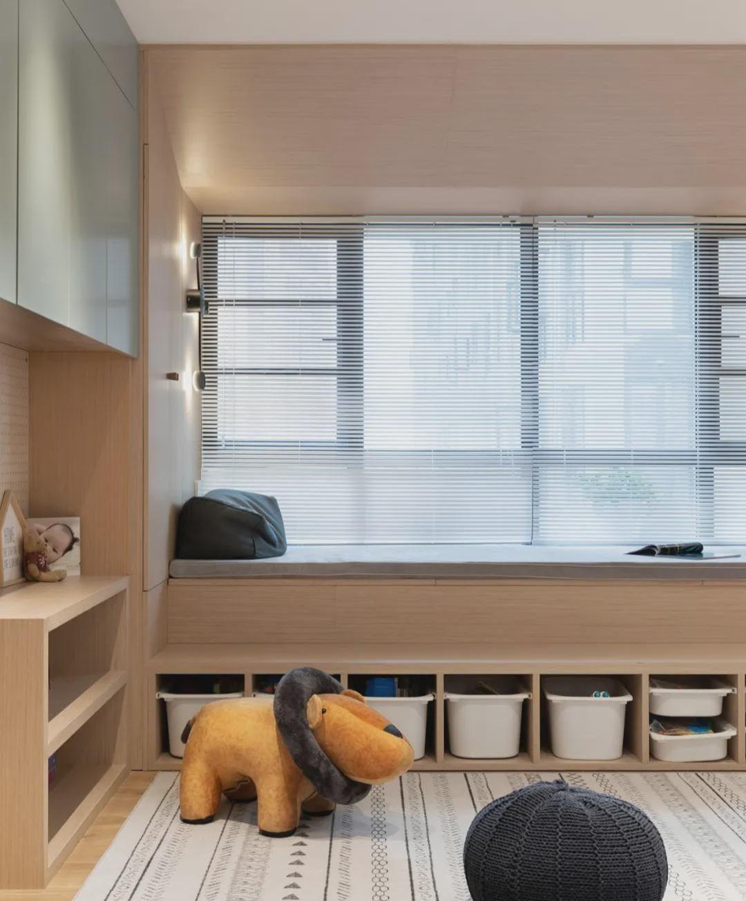 卫生间|132平的家，客厅这样设计，可太适合两娃家庭了！