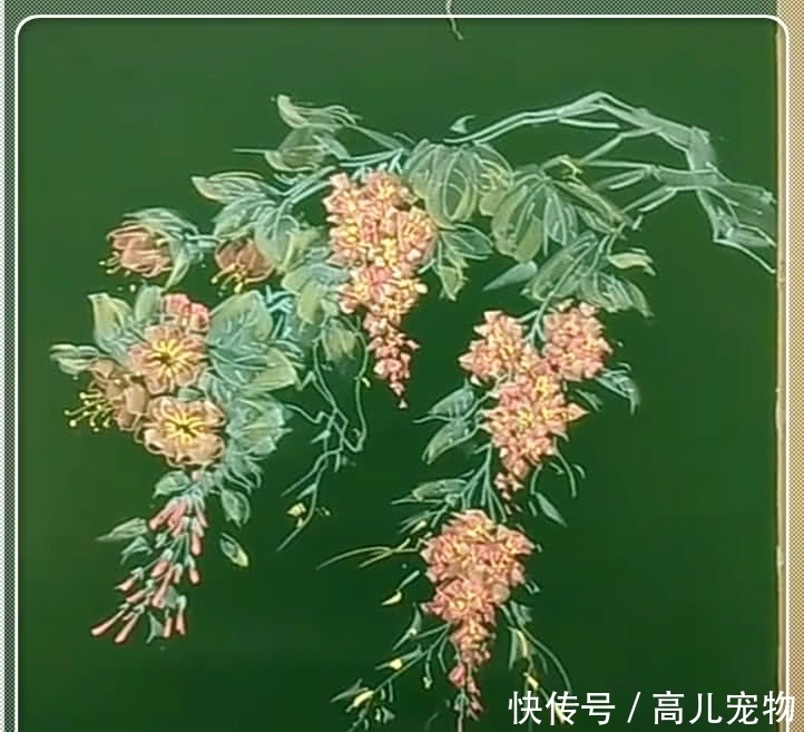 美术老师用粉笔画“桃花林”，美到睁不开眼，网友：我家墙还空着