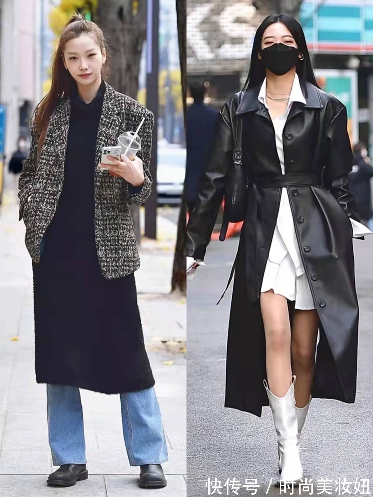 单调感 “韩国女生”日常穿搭有多时髦?看这些街拍穿搭造型,洋气又个性