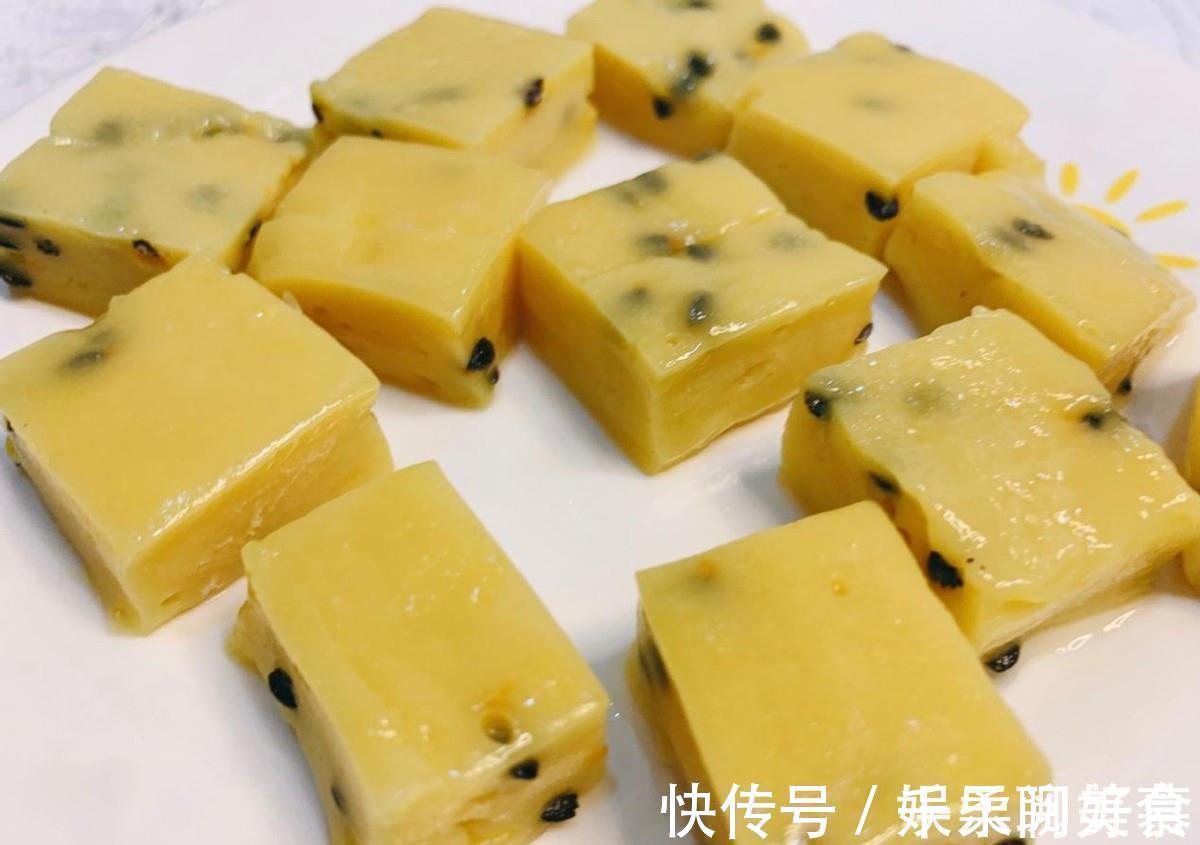 百香果|百香果麻薯，酸甜软糯冰冰凉凉，好吃得停不下来，做法简单零失败