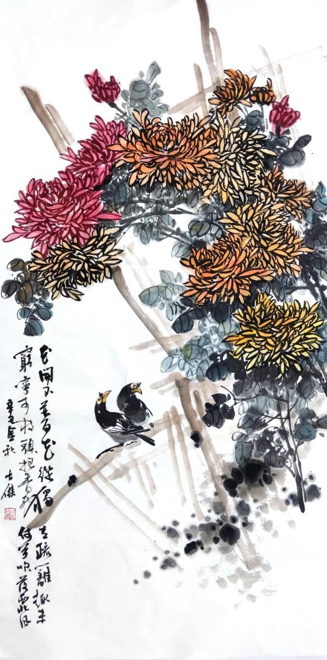 百花杀！画家卢士杰:秋天话菊