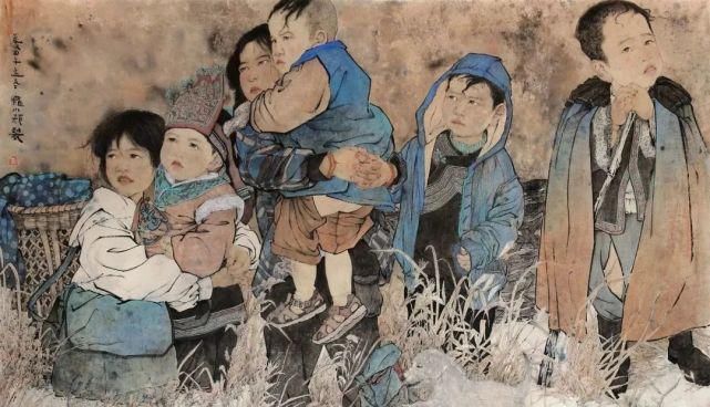 广美教授林墉笔下的女人体国画，俏丽、灵动，勾人魂魄，养眼！