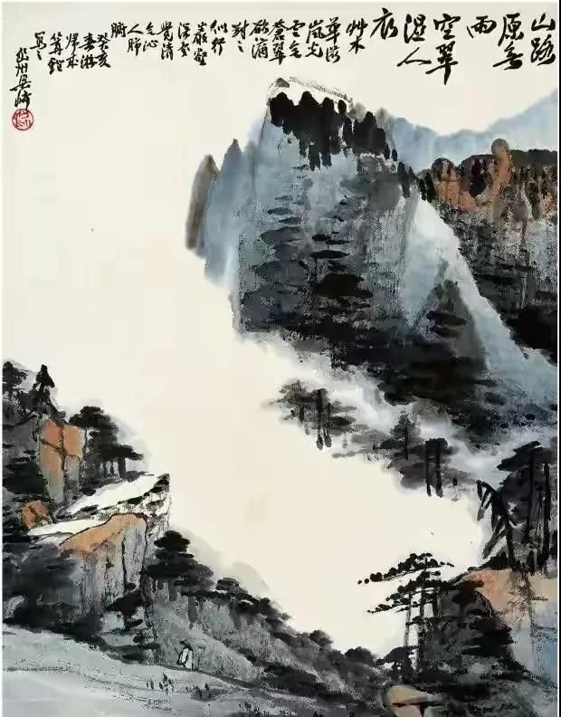 古艳|梁崎先生的山水画作品欣赏