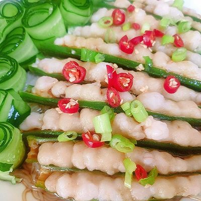 小米椒|虾滑酿秋葵