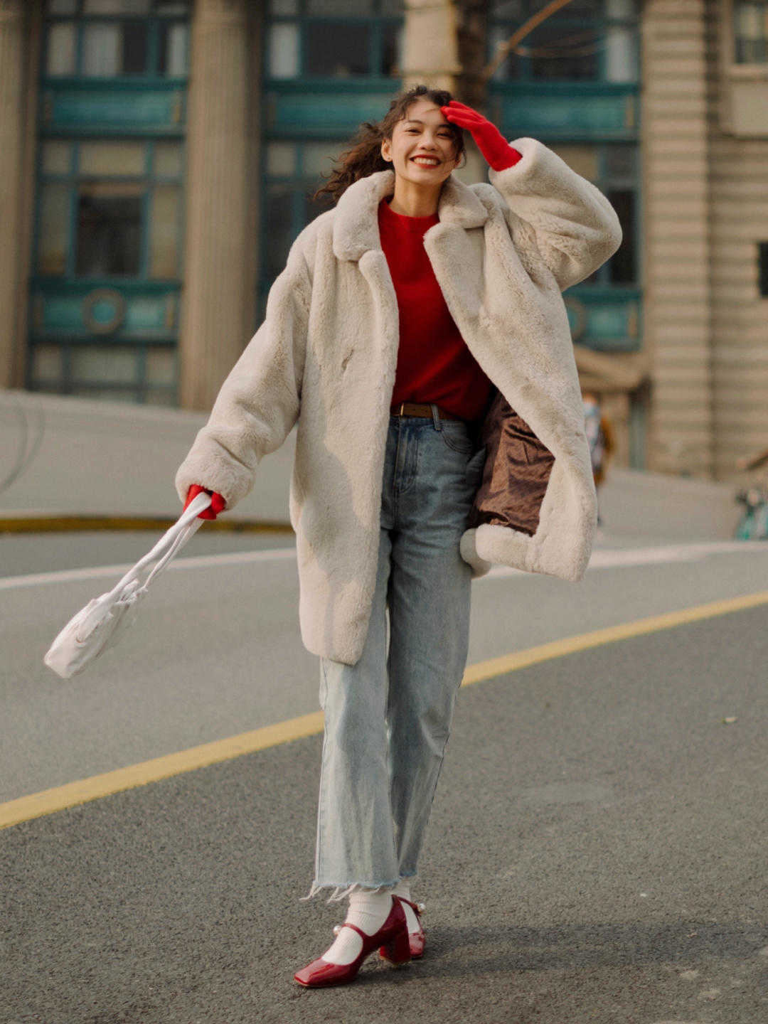 微胖女孩 阔腿裤可以收一收了,今年冬天流行直筒保暖裤,显瘦还保暖