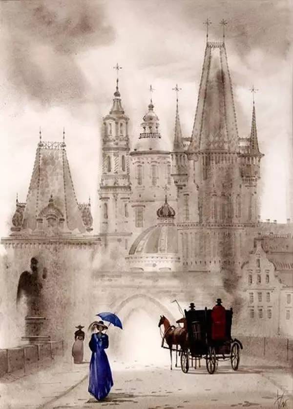 喜欢|诗一样美的俄罗斯水墨画,你也喜欢吗?