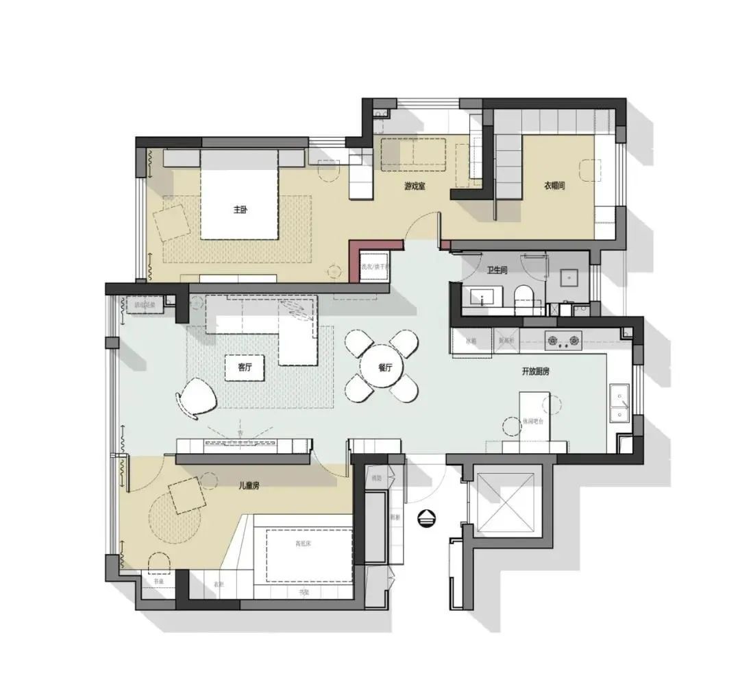 三居|140㎡现代简约三居装修，藏不住的高级感