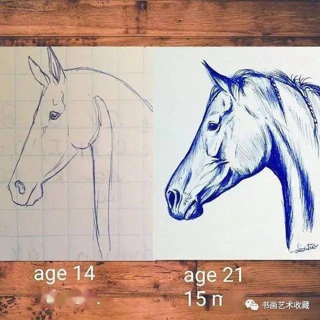  美女|一匹马画了16年！美女学渣逆袭成功，坚持下来很酷！