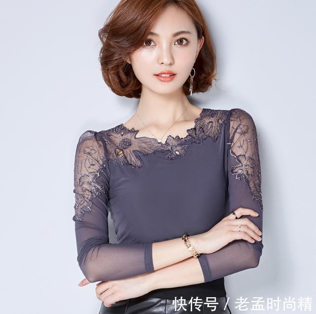 轻熟女 时尚雪纺衫搭配性感开叉裙,最适合80后轻熟女,女人味十足