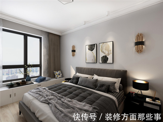 业主|110平现代风二居室,次卧搭配粉色浪漫温馨