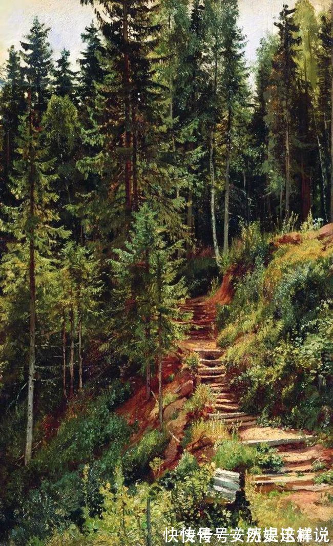 那个时代$俄罗斯杰出风景画家希施金的作品,诗一般的境界!