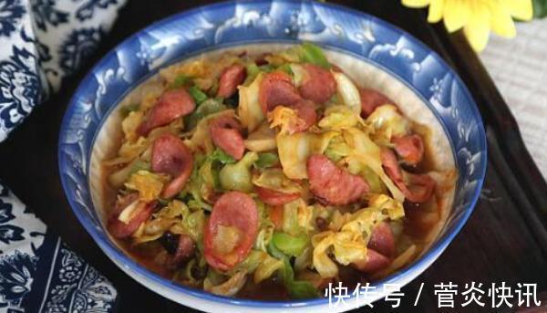 家常菜|美食推荐小煎鸡、家常菜肉丸、糯米切糕、卷心菜炒香肠的做法