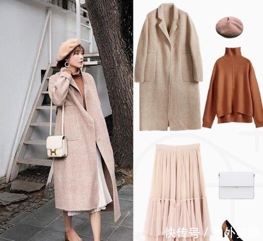 穿着|秋冬毛呢大衣搭配,随意搭裙子或裤子,可以让穿着更简单保暖!