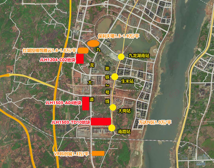 九龙湖109亩地挂牌 住宅限价14910元/㎡|土拍预告 | 建筑面积