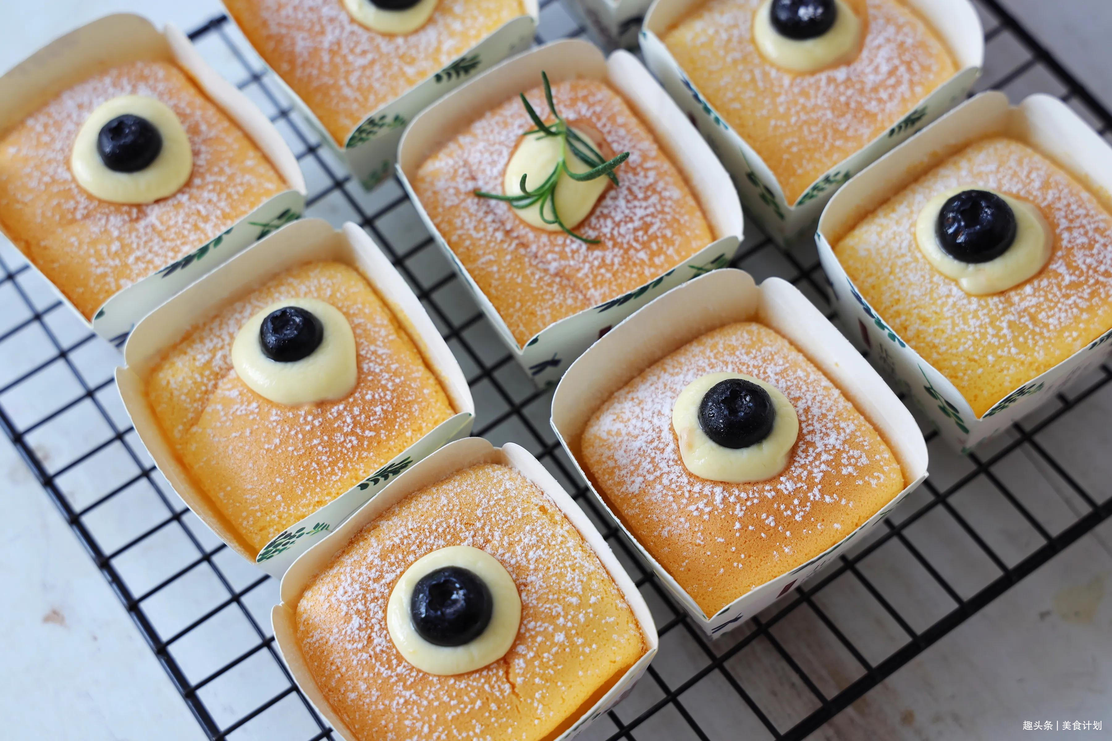 成本2块钱的北海道戚风蛋糕，教你在家做，松软爆浆，热天吃超赞