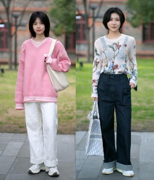 阔腿裤＋短靴，阔腿裤＋老爹鞋，简直美到犯规！