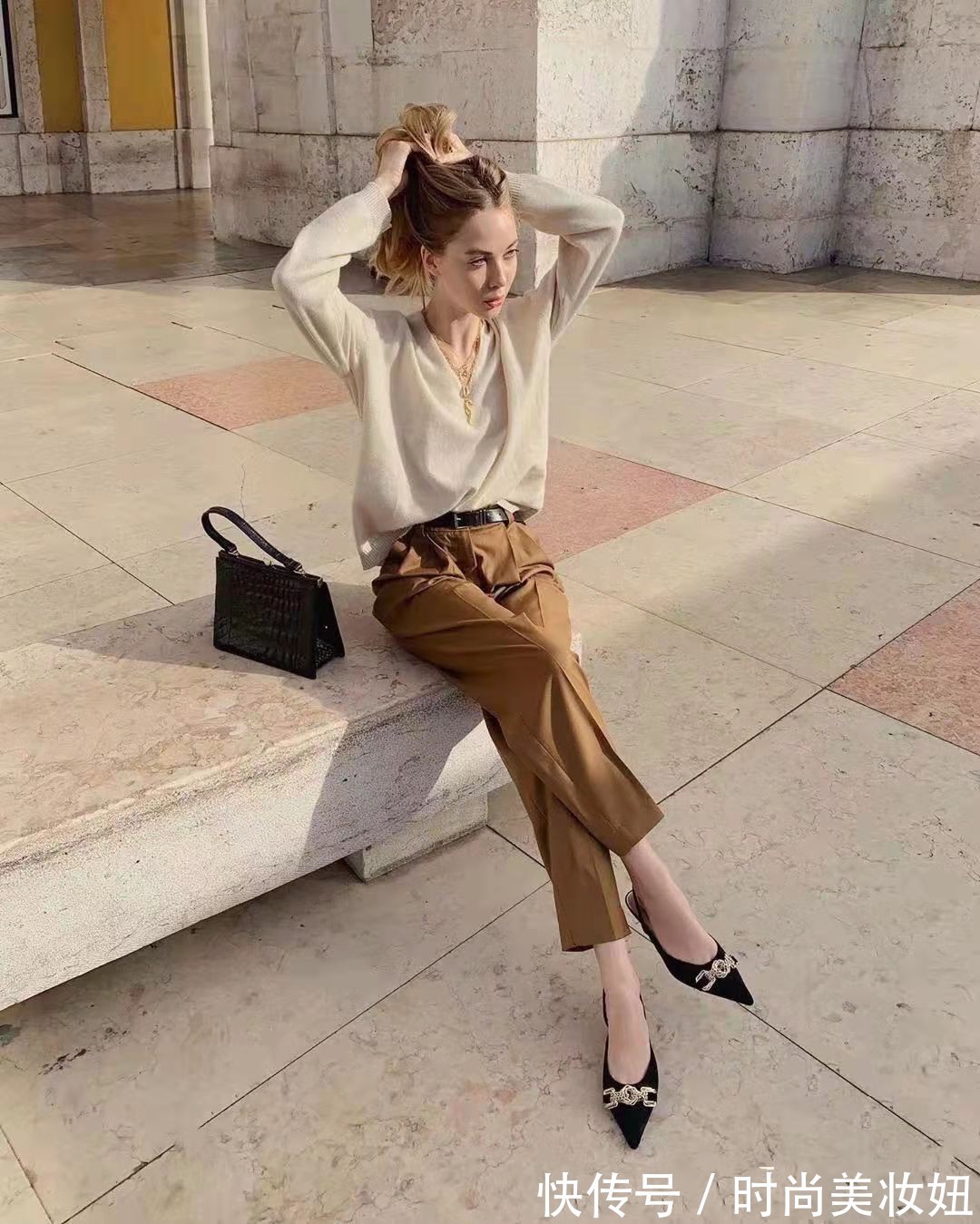 针织|一看就很“贵气”的女生,学会法式优雅穿搭,高级又洋气