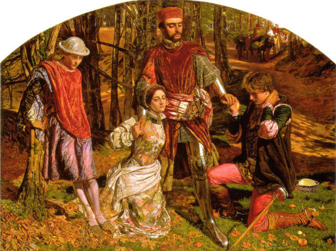 前派$威廉·霍尔曼·亨特（William Holman Hunt）拉斐尔前派创始人油画