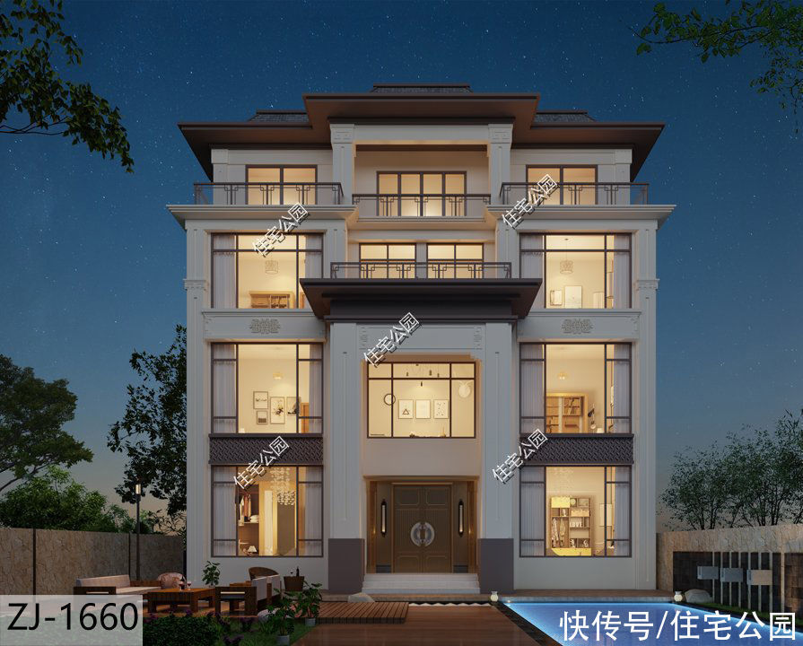 户型|13×13米四层农村别墅,大家庭建房首选,12间卧室绝对够住