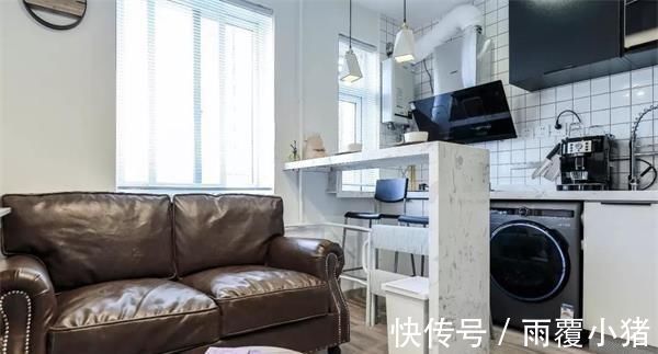 吧台|一家5口挤住68㎡小户型，设计师硬改成3室1厅，没想到还很宽敞！