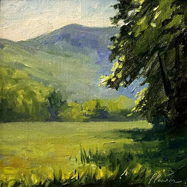 油画#加拿大画家Lili Anne Laurin的风景油画,在形色光影中倾洒出绝美风景