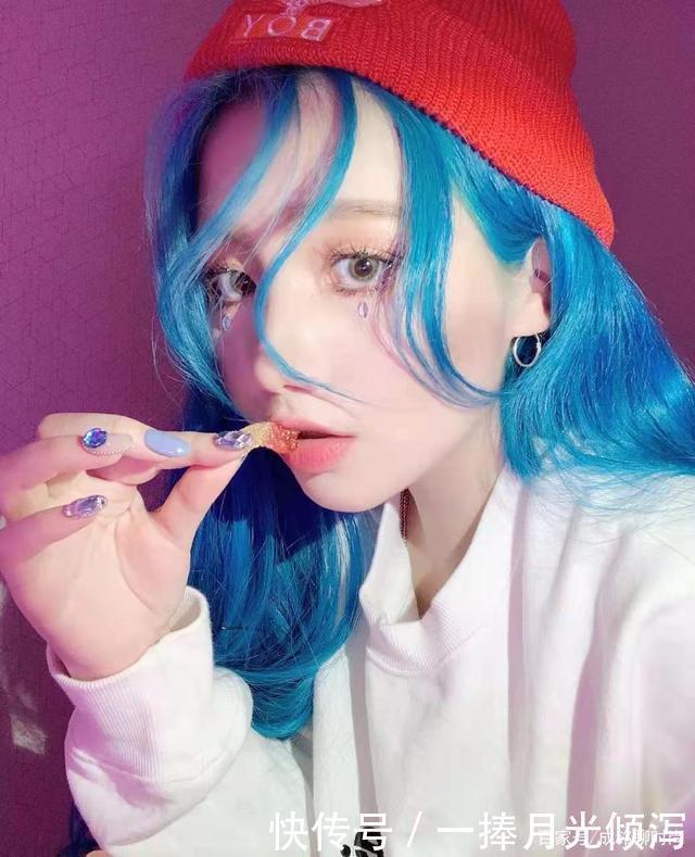 2021年最火的潮发色，造型雷人又辣眼睛，颜色就连发型师都认不全