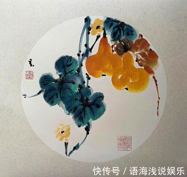 水墨画作#走进张广明先生的水墨画作,赏一场人间春色,盼一季硕果累累